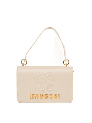 Borsa media Avorio Love Moschino Donna