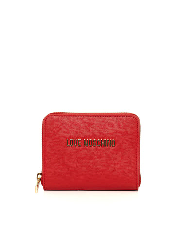 Portafoglio medio Rosso Love Moschino Donna