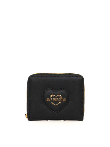 Portafoglio Nero Love Moschino Donna