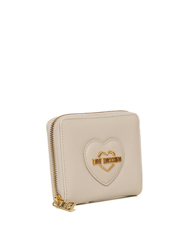 Portafoglio Avorio Love Moschino Donna