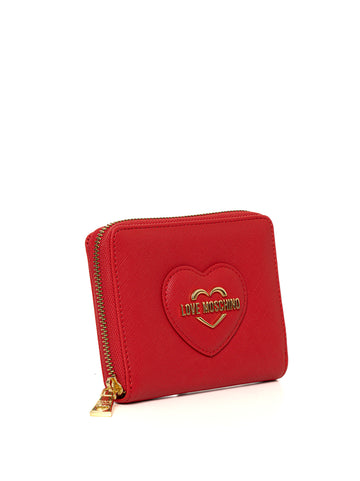 Portafoglio Rosso Love Moschino Donna