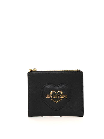 Portafoglio Nero Love Moschino Donna