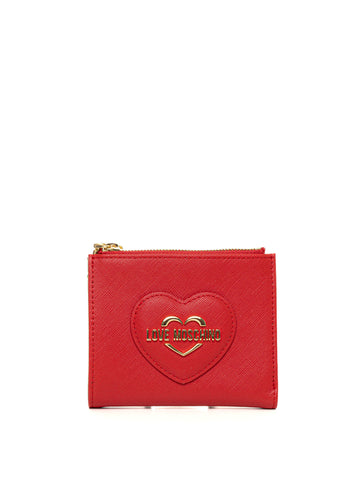 Portafoglio Rosso Love Moschino Donna