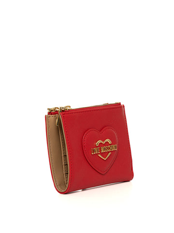 Portafoglio Rosso Love Moschino Donna