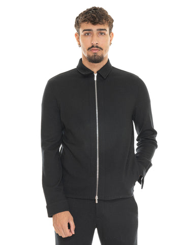 AVI Black Marco Pescarolo Men's Short Jacket