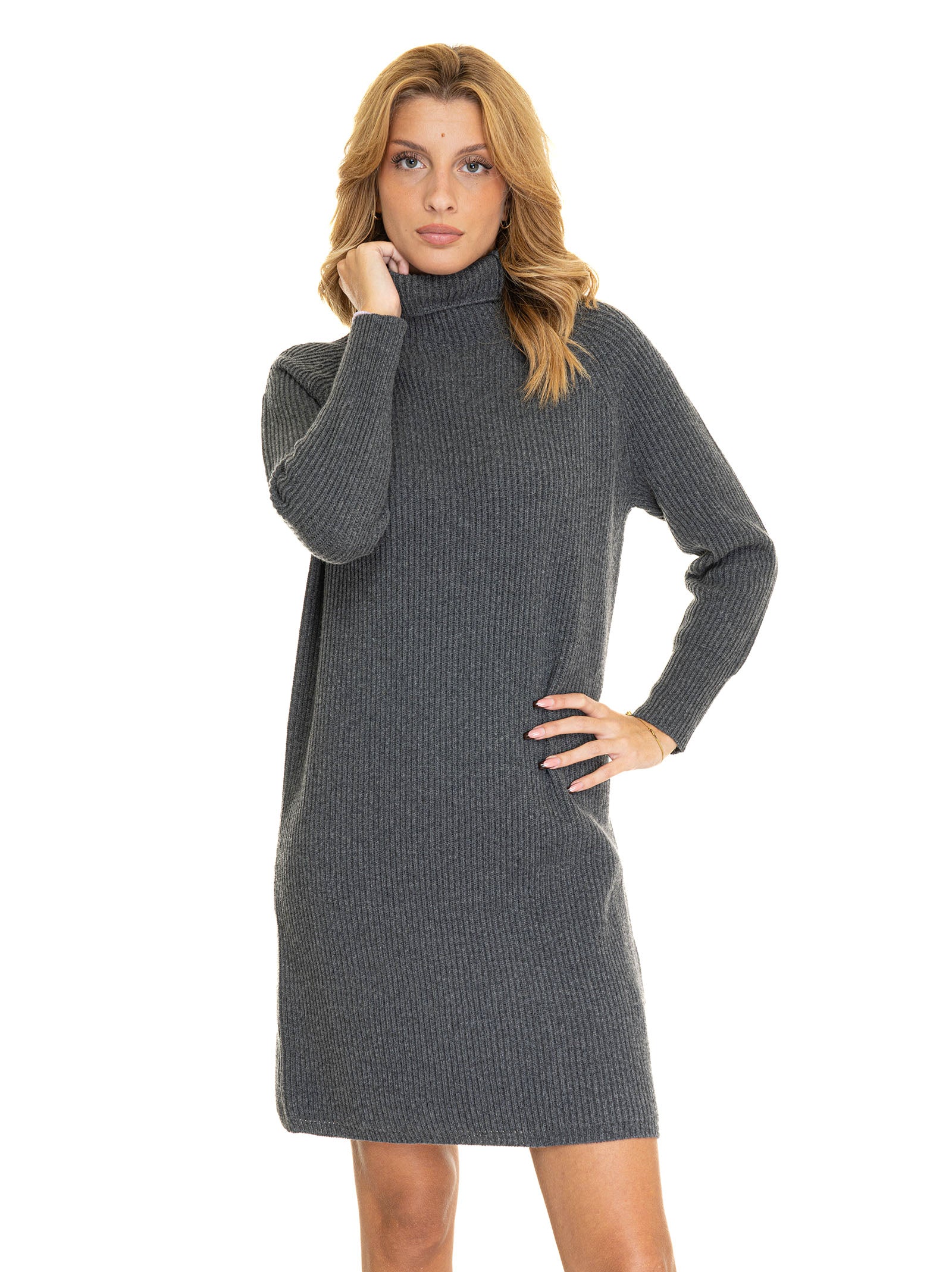 Hebrides Wool Dress Grey Max Mara Studio Donna - Scaglione Ischia Hebrides Wool Dress Grey Max Mara Studio Donna - Scaglione Ischia