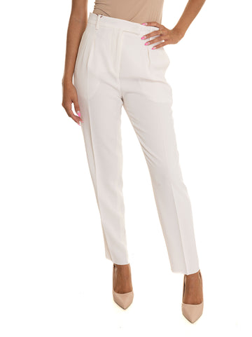 Pantalone morbido in cady Selva Bianco Max Mara Studio Donna