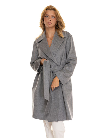 Cappotto in lana Tigre Grigio Max Mara Studio Donna