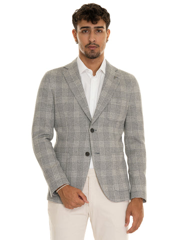 Deconstructed unlined jacket Light gray Paoloni Man