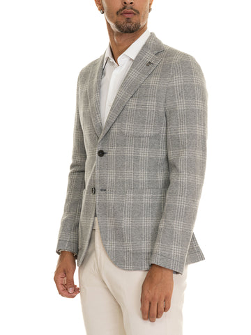 Deconstructed unlined jacket Light gray Paoloni Man