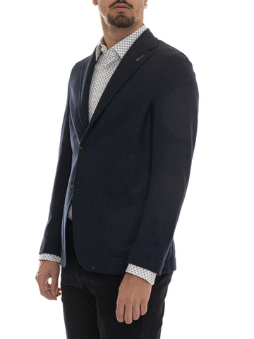 Giacca sfoderata decostruita Blu Paoloni Uomo