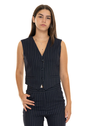 Amadeus Blue-white Pennyblack Women's Short Vest