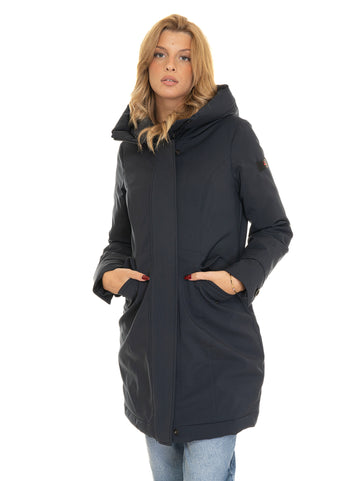 Emintj Blue Peuterey Women's Long Down Jacket