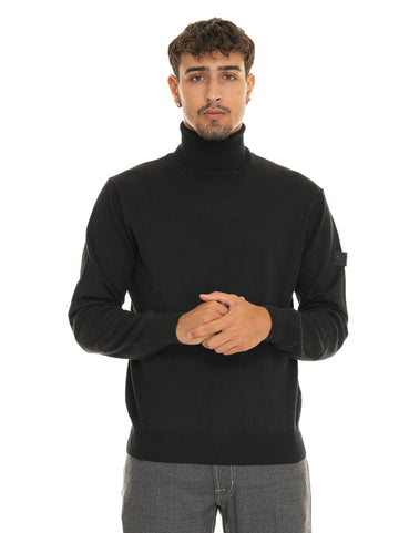 Pullover collo alto GORRAN07 Nero Peuterey Uomo