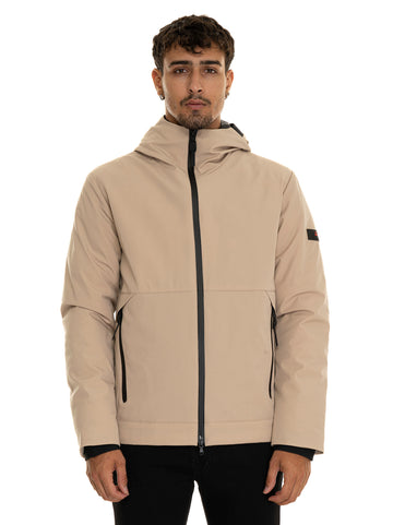 LOGEMD Beige Peuterey Men's Hooded Jacket