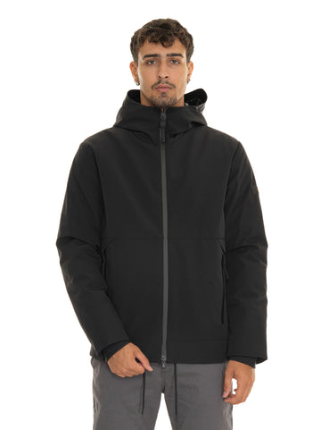 LOGEMD Black Peuterey Men's Hooded Jacket