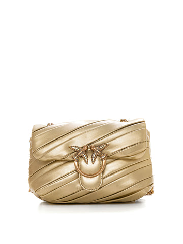 Small Love Puff Bag Gold Pinko Women