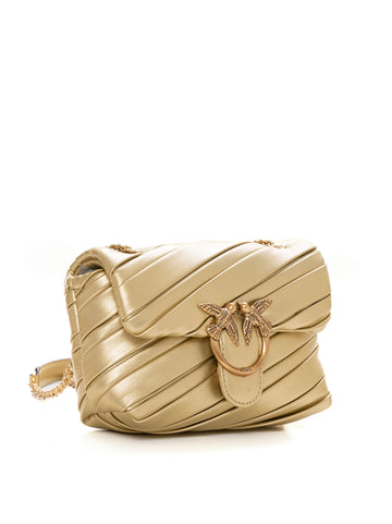 Small Love Puff Bag Gold Pinko Women