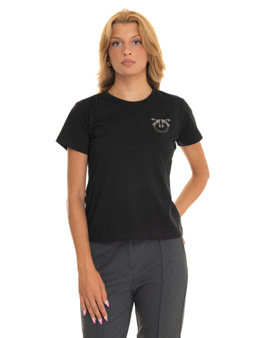 T-shirt Nambrone Nero Pinko Donna