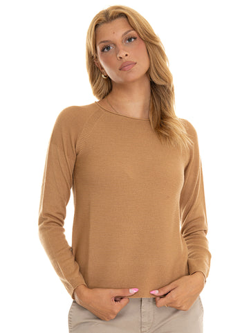 Quality First Women's Camel Wool Sweater