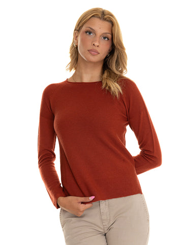 Rust Wool Sweater Quality First Women