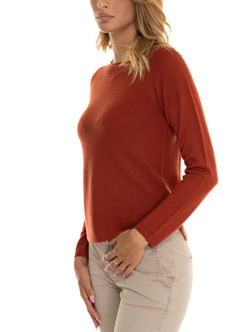 Rust Wool Sweater Quality First Women