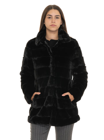 Long Fur Black Quality First Women