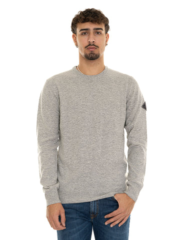 Roy Rogers Men's Crewneck Sweater Light Grey