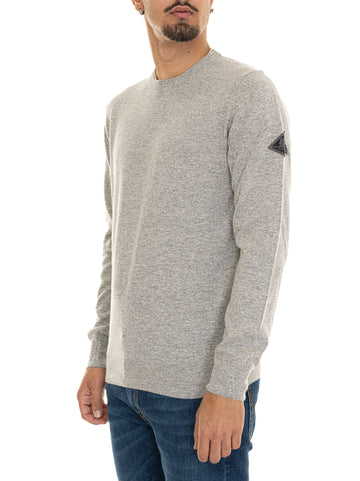 Roy Rogers Men's Crewneck Sweater Light Grey