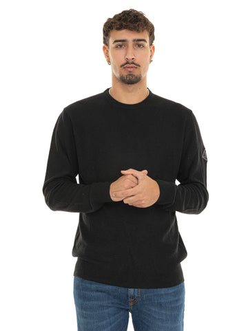 Roy Rogers Men's Black Crewneck Sweater