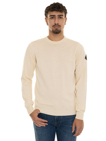 Roy Rogers Men's Ecru Crewneck Sweater