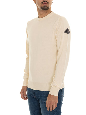 Roy Rogers Men's Ecru Crewneck Sweater