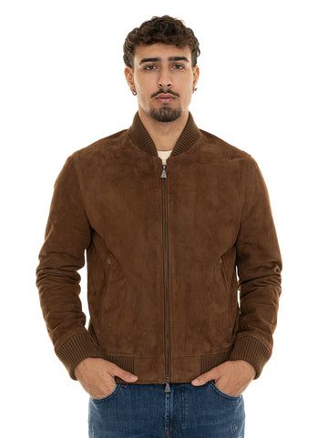 Giubbino bomber Cognac Roy Rogers Uomo