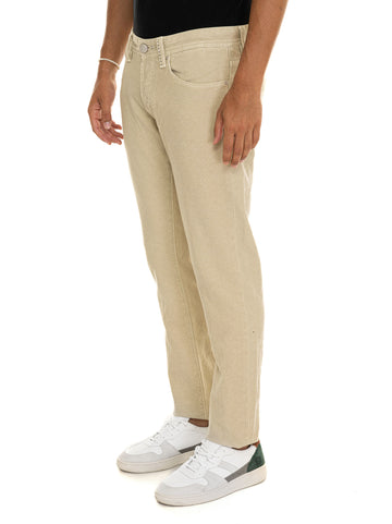 Pantalone 5 tasche LEONARDOBUTTONS Beige Tramarossa Uomo