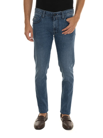 5 Pocket Jeans LEONARDOZIP Light Denim Tramarossa Men