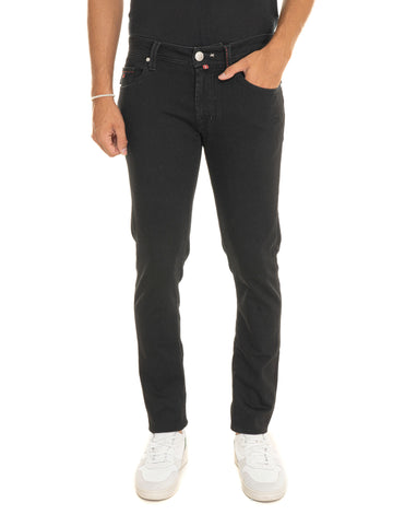 5 Pocket Jeans LEONARDOZIPSS Black Denim Tramarossa Men