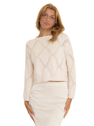 Maglia Abbozzi Ecrù Weekend Max Mara Donna