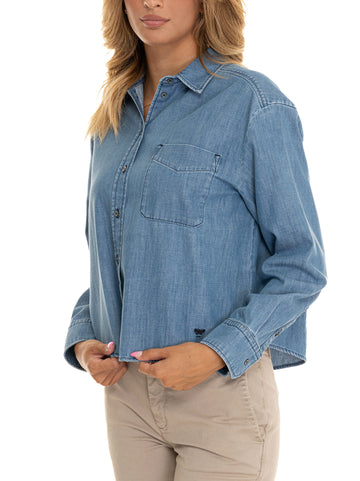 Camicia da donna in jeans Clio Denim medio Weekend Max Mara Donna