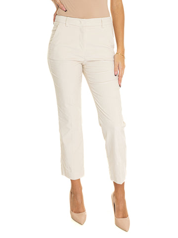 Pantalone in velluto Marruca Latte Weekend Max Mara Donna