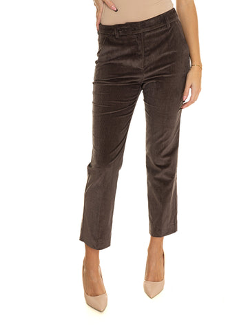 Pantalone in velluto Marruca Marroncino Weekend Max Mara Donna