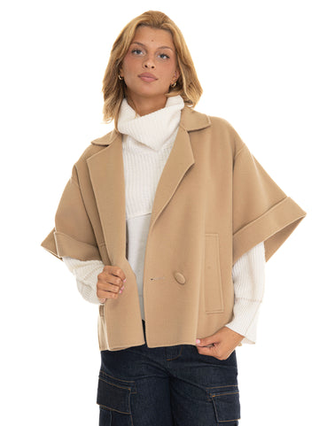 Caban corto Navarra Beige Weekend Max Mara Donna