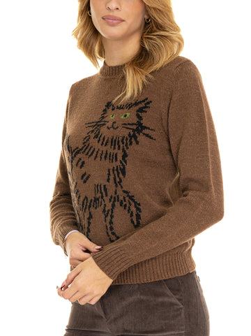 Maglia Ombrosa Marroncino Weekend Max Mara Donna