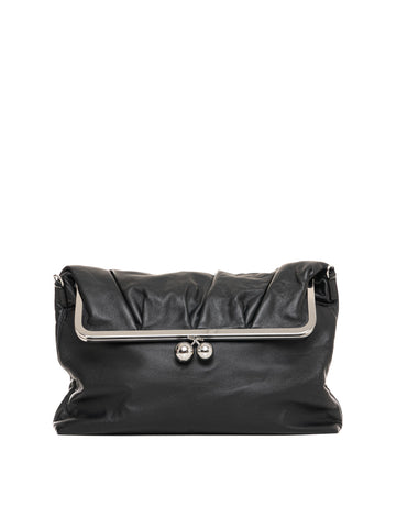 Borsa in pelle morbida Slalom Nero Weekend Max Mara Donna