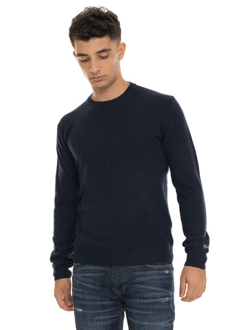 Woolrich Men's Blue Crewneck Sweater