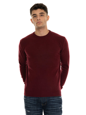 Woolrich Men's Bordeaux Crewneck Sweater