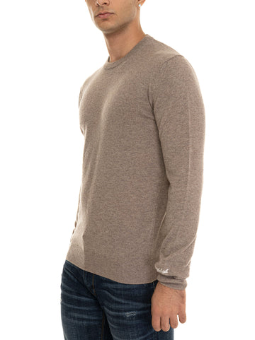 Woolrich Men's Beige Crewneck Sweater