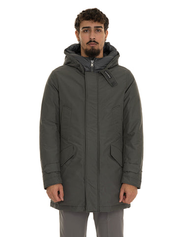 Woolrich Men's Polar High Collar Jacket nf Grey