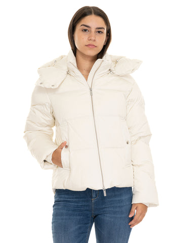 Giubbotto Alsea short jkt Latte Woolrich Donna