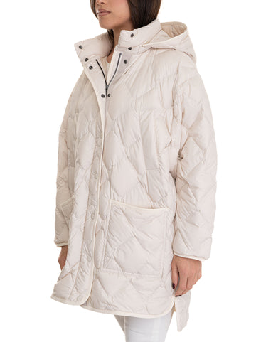 Giaccone Heritage cape  Latte Woolrich Donna