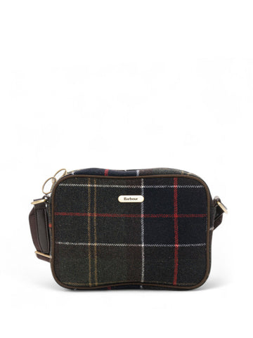 Borsa in tessuto Culross Verde Barbour Donna
